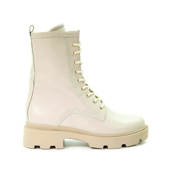ガどんぶり鉢 レディース ブーツ シューズ Leather lace-up boots Neutrals