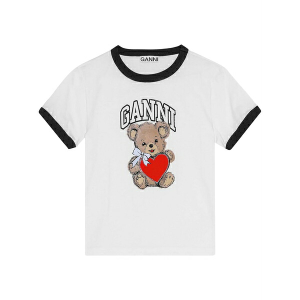 ガニー レディース ティーシャツ トップス Logo-print t-shirt White
