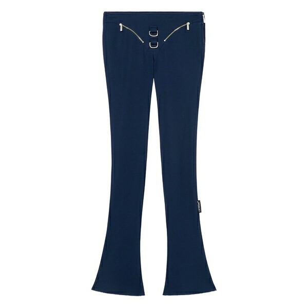 象牙色 レディース 心地よいズボン下 ボトムス Zip heavy jersey trousers Blue