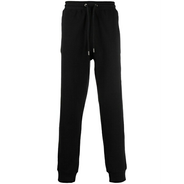 北の方人間の顔 メンズ 心地よいズボン下 ボトムス Elasticated track pants Black