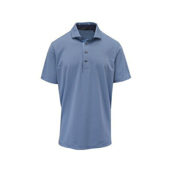 グレイソン メンズ スポーツシャツ トップス Saranac striped polo shirt Blue