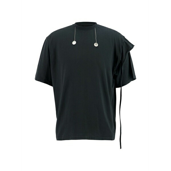 オットリンガー メンズ ティーシャツ トップス Chain embellishment t-shirt Black