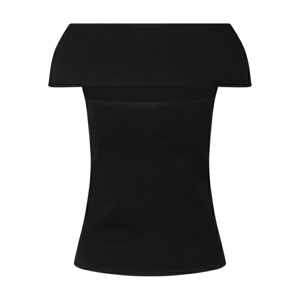 サーカス・旅人宿 レディース カットソー トップス Off-shoulder top  Black
