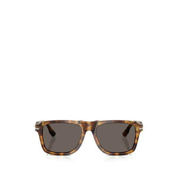 ペルソル メンズ サングラス・アイウェア 付属物 Tortoiseshell-effect rectangle-frame sunglasses Brown