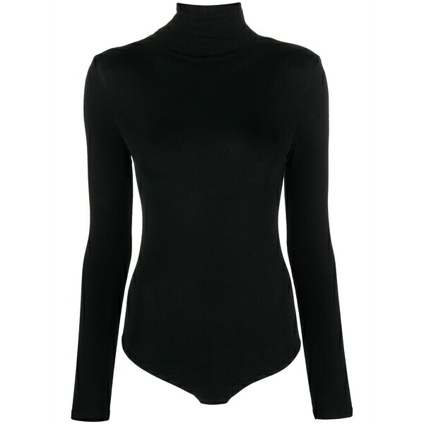 ウォルフォード レディース プルオーバー トップス Roll-neck long-sleeve bodysuit Black