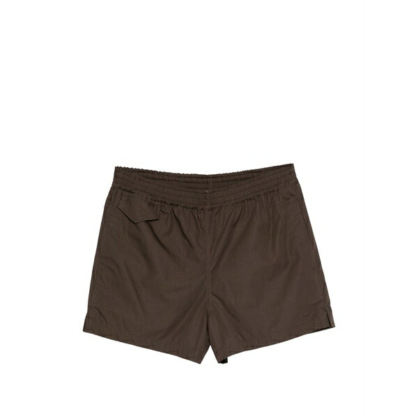 アーペーセー メンズ 心地よいズボン下 ボトムス Elasticated-waistband shorts Brown