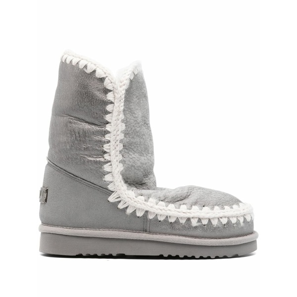 モウ レディース ブーツ シューズ 24 leather boots Grey