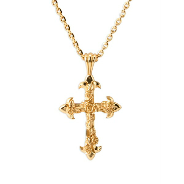 エマニュエレ ビコッキ メンズ 首飾り・チョー鉄道車両 付属物 Large fleury cross necklace Gold