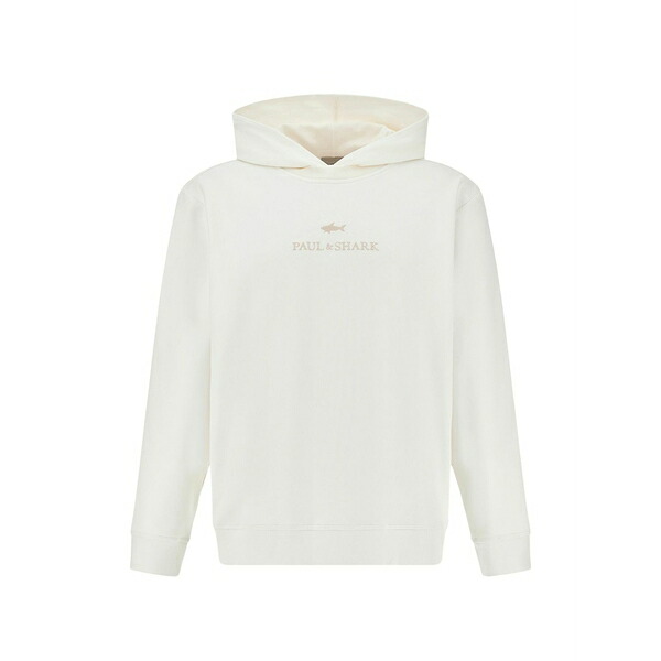 ポールアンドシャーク メンズ パーカー・スウェットシャツ アウター Logo-print hoodie Neutrals