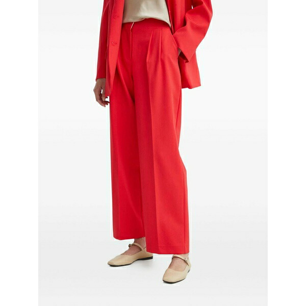 デイ・ビルゲール・エ・ミッケルセン レディース カジュアルパンツ ボトムス Front-pleat trousers Red｜asty 41,470円