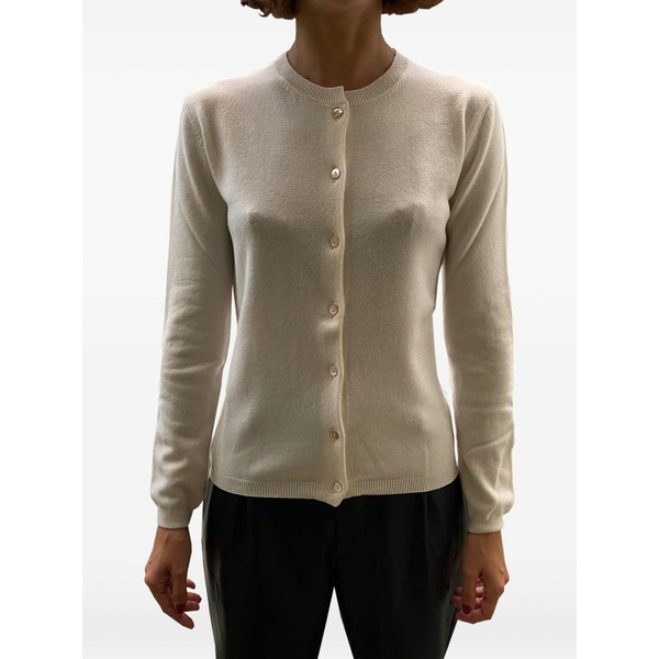 ラ サクラ色 レディース ジレー アウター Buttoned cashmere cardigan Neutrals