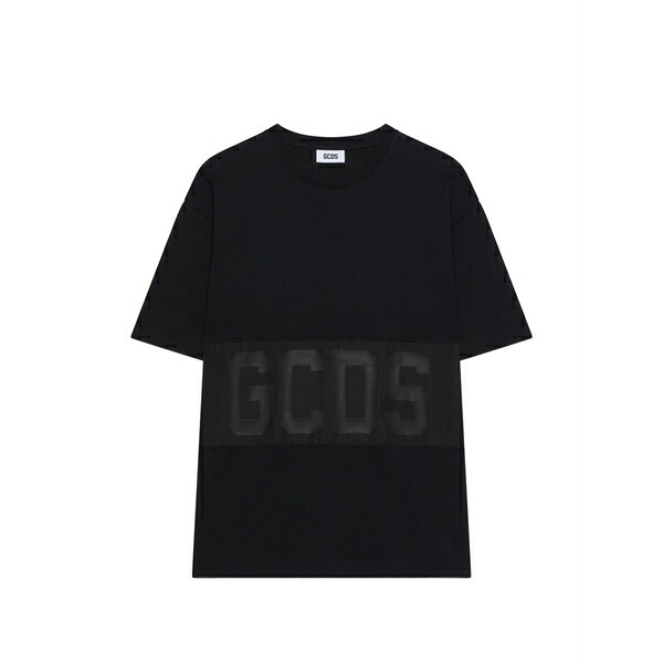 ジーシーディーエス メンズ Tシャツ トップス Logo-band t-shirt Black｜asty