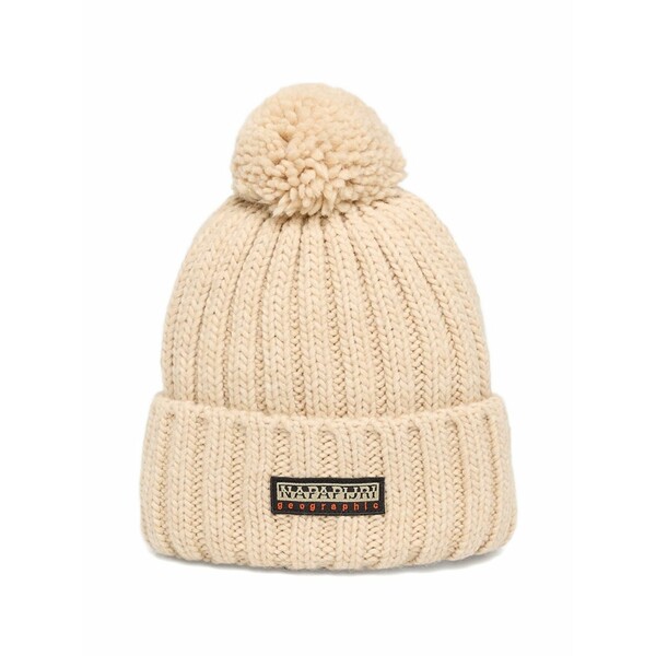 ナパピリ メンズ 鳥打ち帽 付属物 Fea 2 ribbed-knit pompom beanie  Neutrals