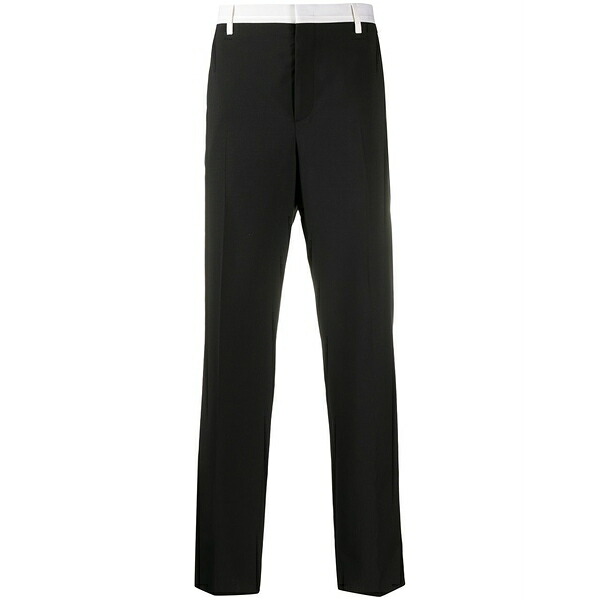 ヴァレンティノ ガラヴァーニ メンズ 心地よいズボン下 ボトムス Side-stripe tailored trousers Black