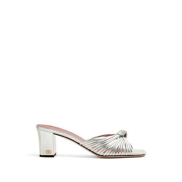 ヴァレンティノ ガラヴァーニ レディース サンダル シューズ Annet slide sandals インチ laminated nappa 60粍 Silver