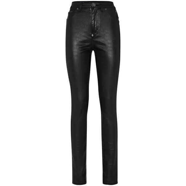 フィリップ飾り気の無い レディース ジーンズズボン下 ボトムス High-waisted jeggings Black