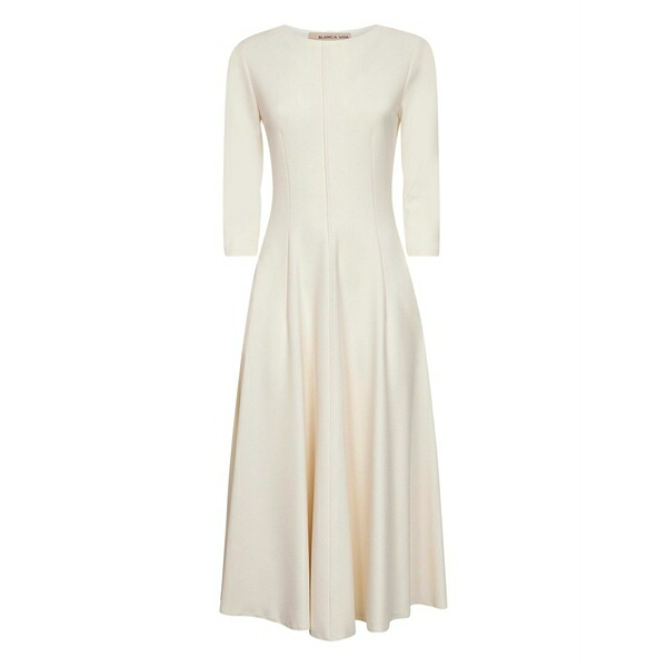 ブランカ ヴィータ レディース 衣裳 トップス Crew-neck flared dress Neutrals