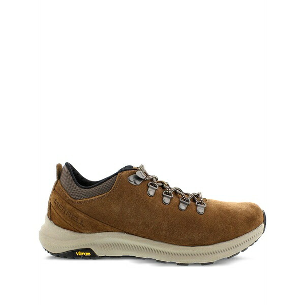 メレル メンズ スニーカー シューズ Suede lace-up trainers Brown