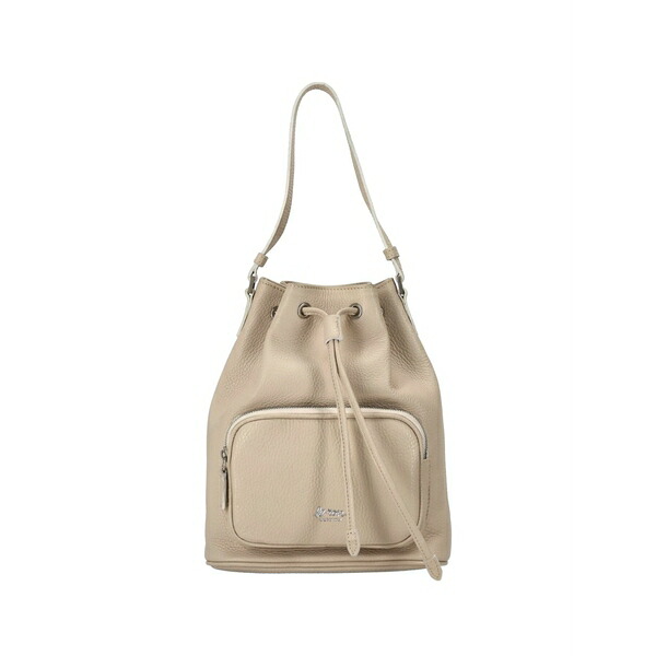 ラ さくら色 レディース ショルダーバッグ 御徒面子 Pocket drawstring satchel Neutrals