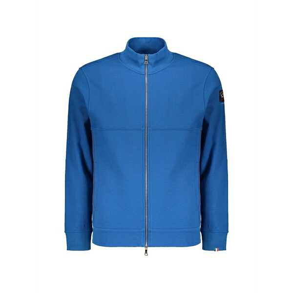 ポールアンドシャーク メンズ 上衣＆上衣 アウター Zip-up cotton sweater Blue