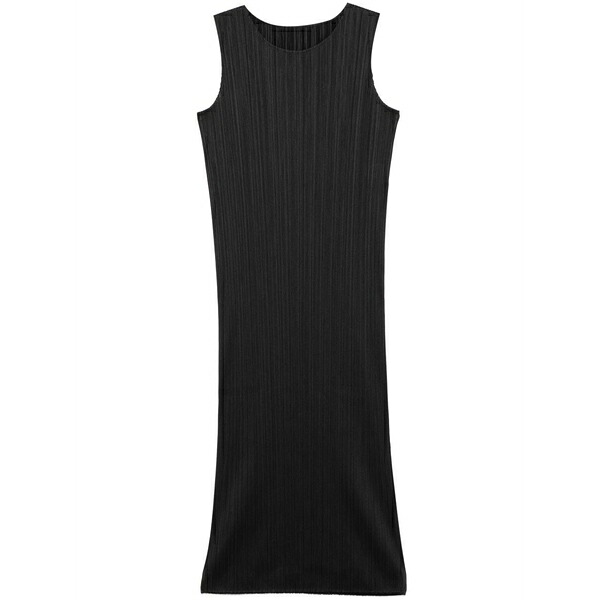 筋目 プリーズ イッセイ ミヤケ レディース 衣裳 トップス Pliss￡ maxi dress Black