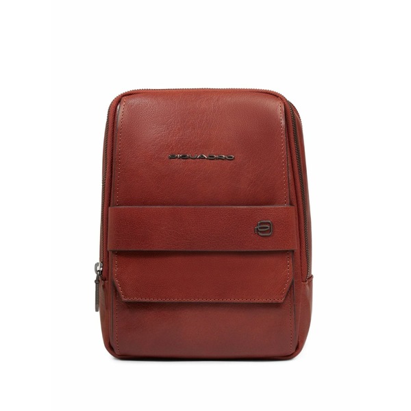 ピークアドロ  メンズ ショルダーバッグ 御徒面子 Leather messenger bag Red