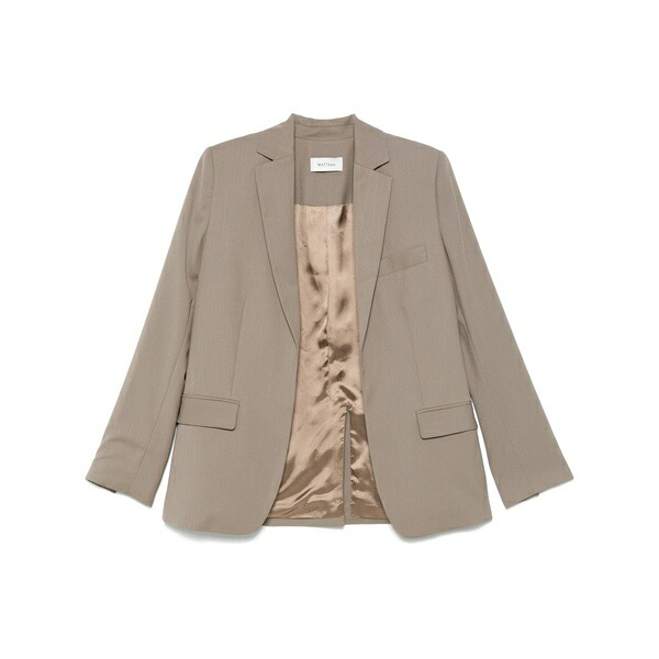 マトー レディース 上衣＆上衣 アウター Tailored blazer Grey