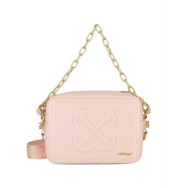 象牙色 レディース ショルダーバッグ 御徒面子 Chain-link crossbody bag Pink