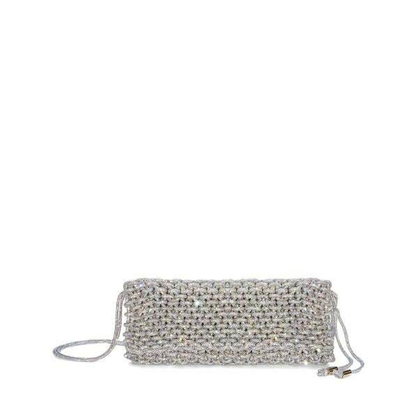 ヒボウラマ レディース ショルダーバッグ 御徒面子 Aurora crystal-embellished shoulder bag Silver