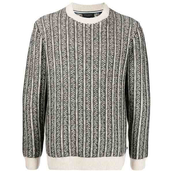 テッドベーカー メンズ 編み物\u0026プルオーバー アウター Buzzard knit jumper Black