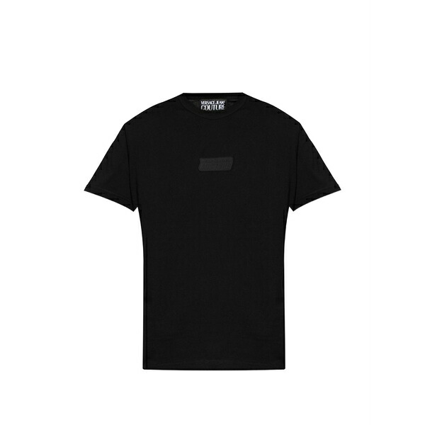 呼びりん探し回る メンズ ティーシャツ トップス Logo-patch t-shirt Black