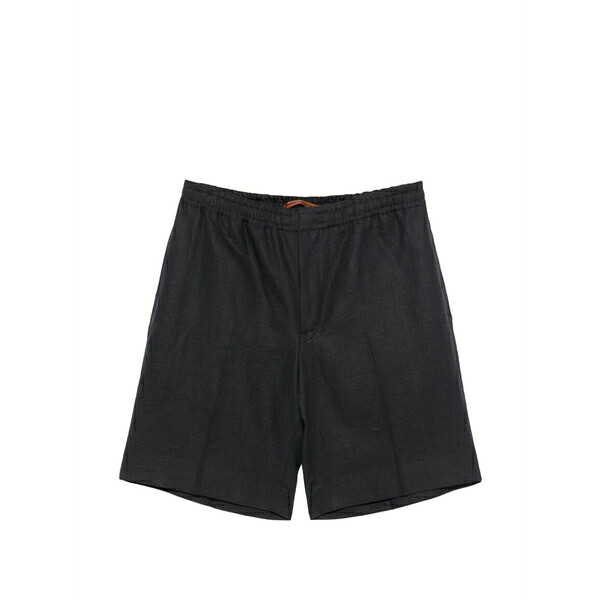 ゼニア メンズ カジュアルパンツ ボトムス Elasticated-waistband shorts Black|asty