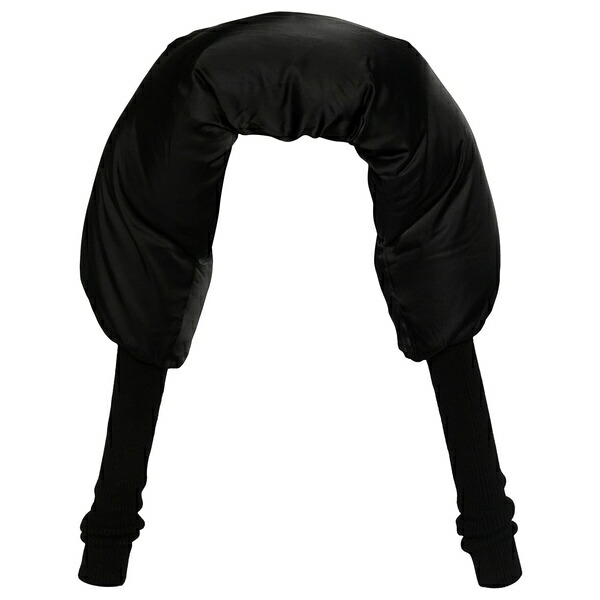 リックオウエンス レディース 厚地の外套 アウター Duvetina shroud cape Black
