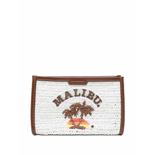 アニヤハインドマーチ レディース ハンドバック 御徒面子 Malibu clutch bag White