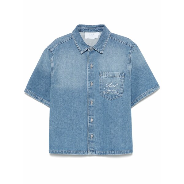 アクセルアリガト メンズ ティーシャツ トップス Shore shirt Blue
