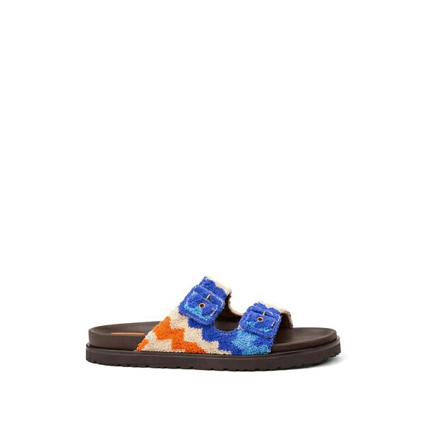 ミッソーニ レディース サンダル シューズ Zigzag pattern buckle-fastening sandals Blue