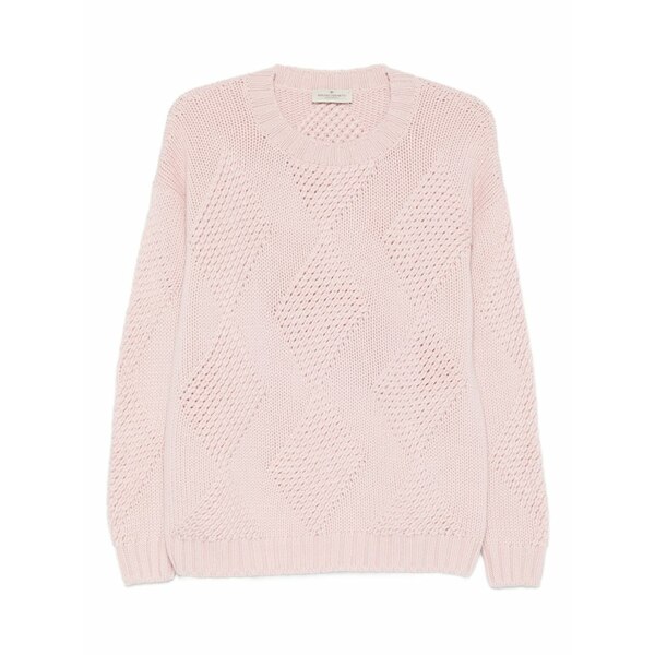 ブルーノマネッティ レディース 編み物\u0026プルオーバー アウター Round-neck sweater  Pink