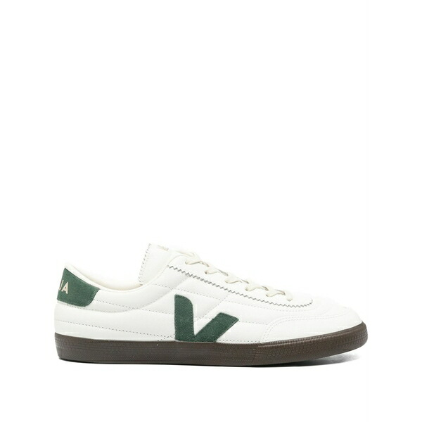 ヴェジャ メンズ スニーカー シューズ V-detail leather sneakers White