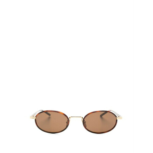 チミ メンズ サングラス・アイウェア 付属物 Lea oval-frame sunglasses Brown