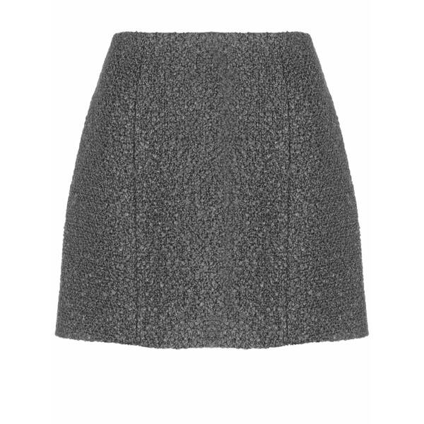 ジャンパトゥ レディース スカート ボトムス Textured-knit mini skirt Grey|asty