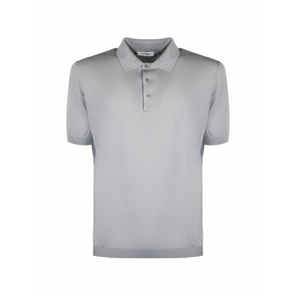 カングラ  メンズ スポーツシャツ トップス Button polo shirt Grey
