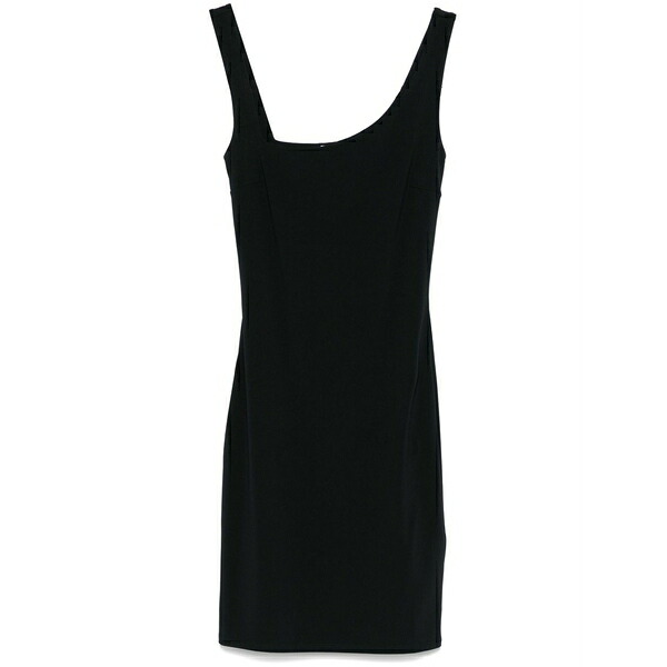 パトリツィア ペペ レディース 衣裳 トップス Logo-plaque mini dress Black
