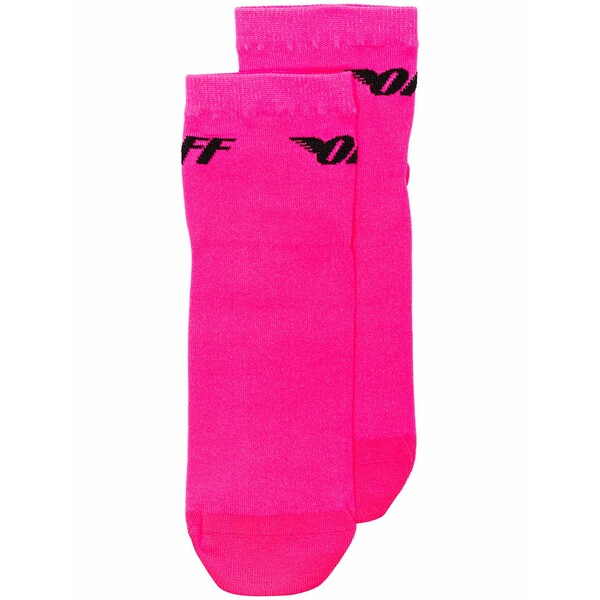 象牙色 レディース ソックス アンダー御召しもの Pink neon wings stretch logo socks Pink