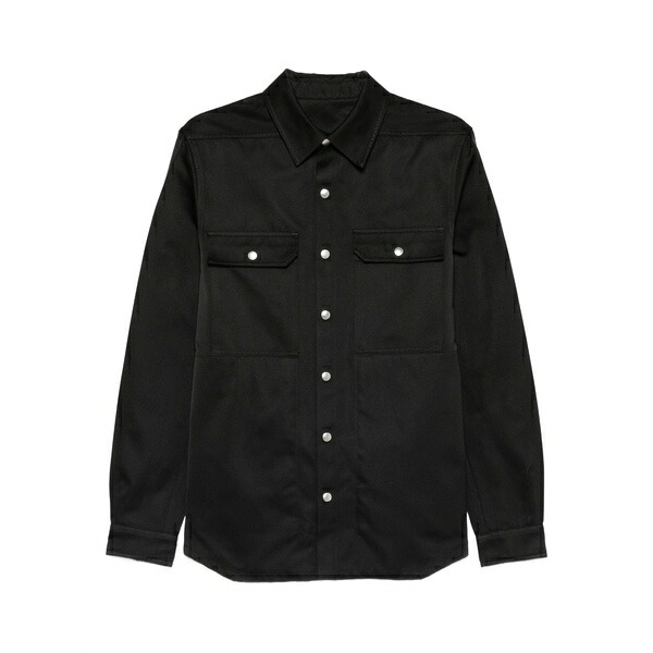 リックオウエンス メンズ プルオーバー トップス Pocket outer shirt Black