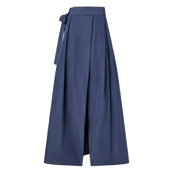 ピンコ レディース スコート ボトムス Pleated waist-belt maxi skirt Blue