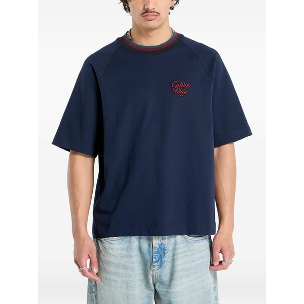 カルバンクライン メンズ ティーシャツ トップス Raglan t-shirt Blue
