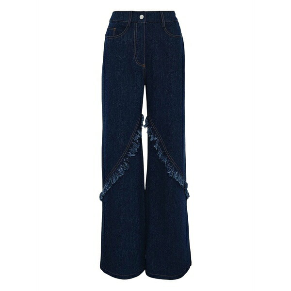 アレクシス レディース ジーンズズボン下 ボトムス Braxten fringed trousers Blue