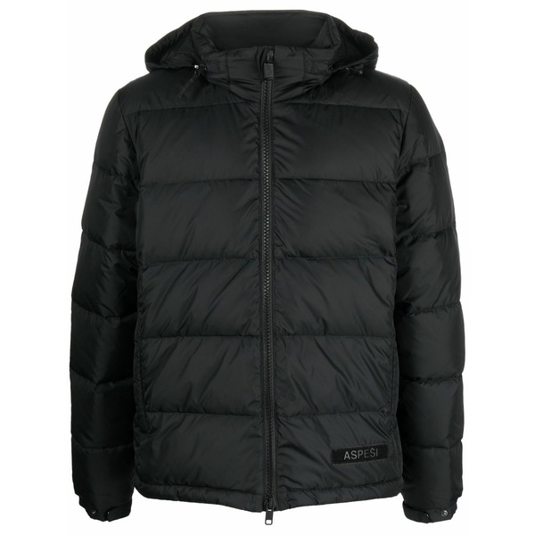 アスペジ メンズ 上衣＆上衣 アウター Puffer jacket Black