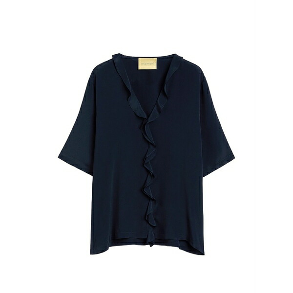 モモン レディース プルオーバー トップス Salvia blouse Blue