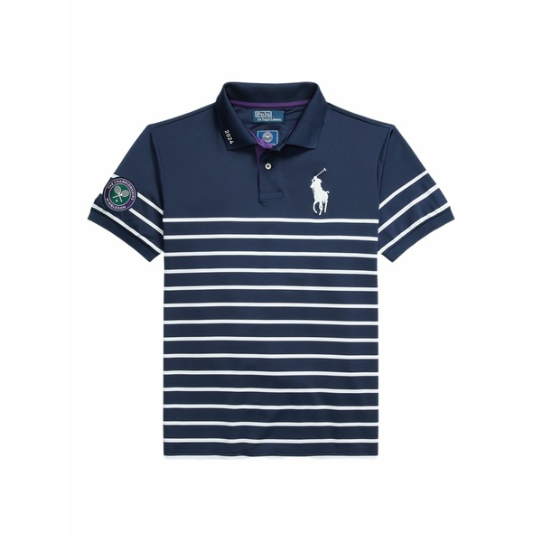 ラルフローレン メンズ スポーツシャツ トップス Striped polo shirt Blue